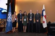 IOSCO Board Chair, Ashley Alder and IOSCO Secretary General, Paul Andrews with SMV Panama Delegation